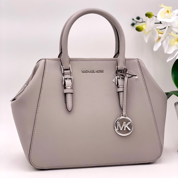 Michael Kors Handbags - Michael Kors Charlotte Satchel Grey